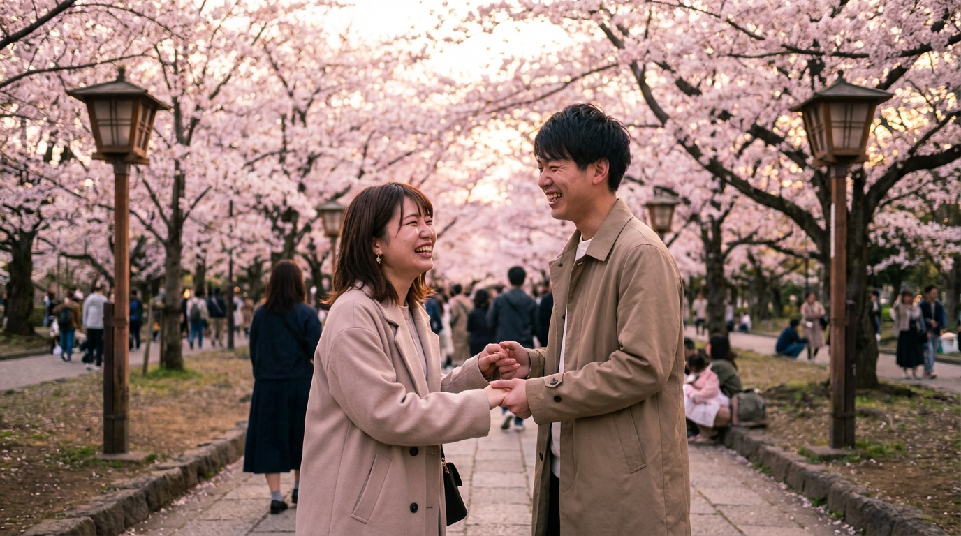 復縁に成功した幸せなカップル