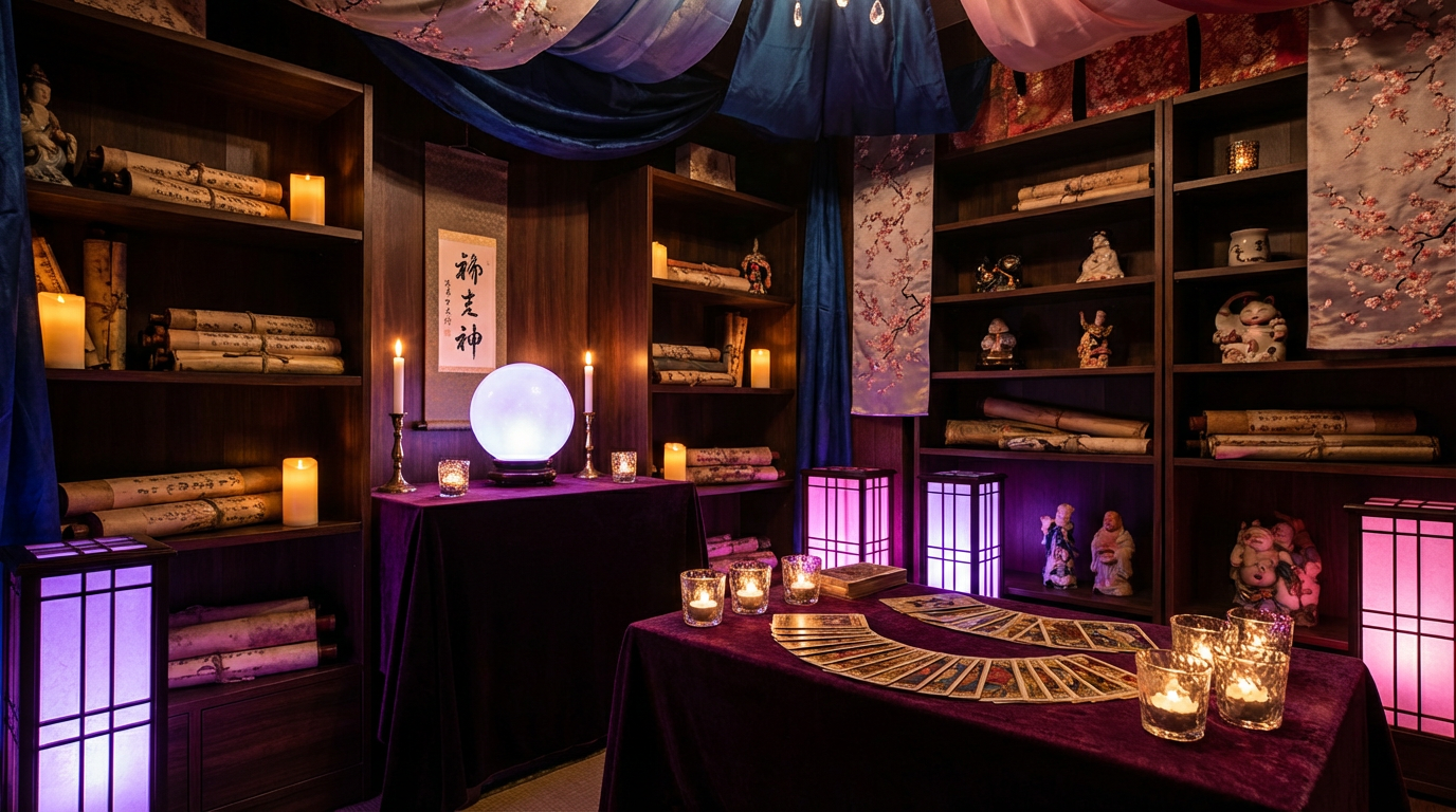 神秘的な占いの空間