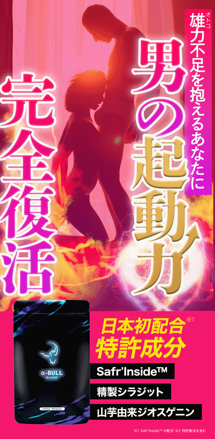 α-BULL BLACK ファーストビュー