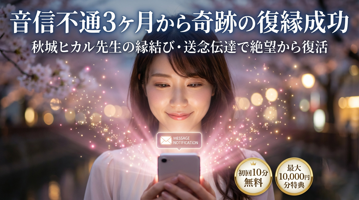 音信不通から奇跡の復縁成功 - タイムライン型ストーリー