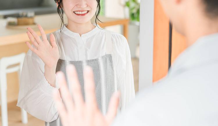 妻との朝のひととき